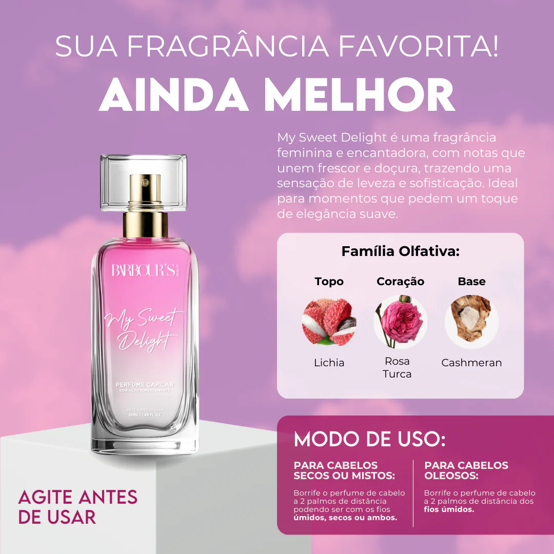 Kit 4 Perfumes de Cabelo – Alter Ego, Very Sexy, Living Grace e My Sweet Delight - Image 6